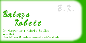balazs kobelt business card